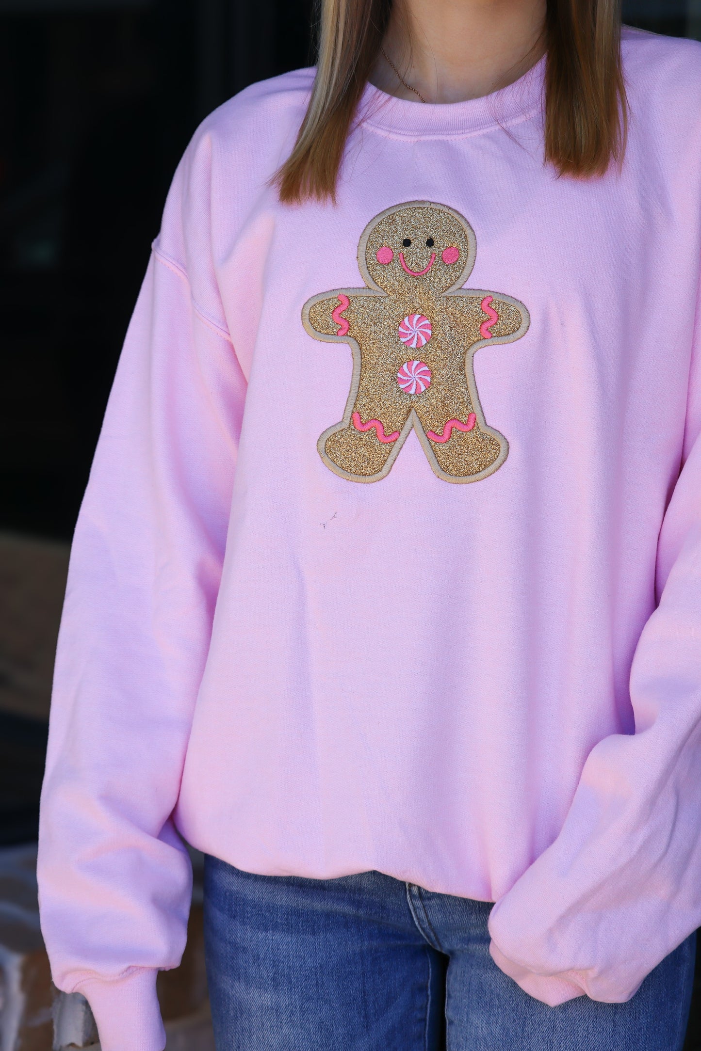 Gingerbread Glitter Sweatshirt