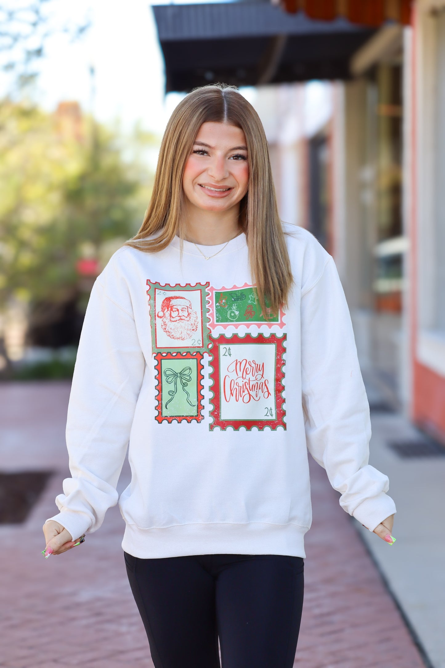 Christmas Stamps Sweatshirt