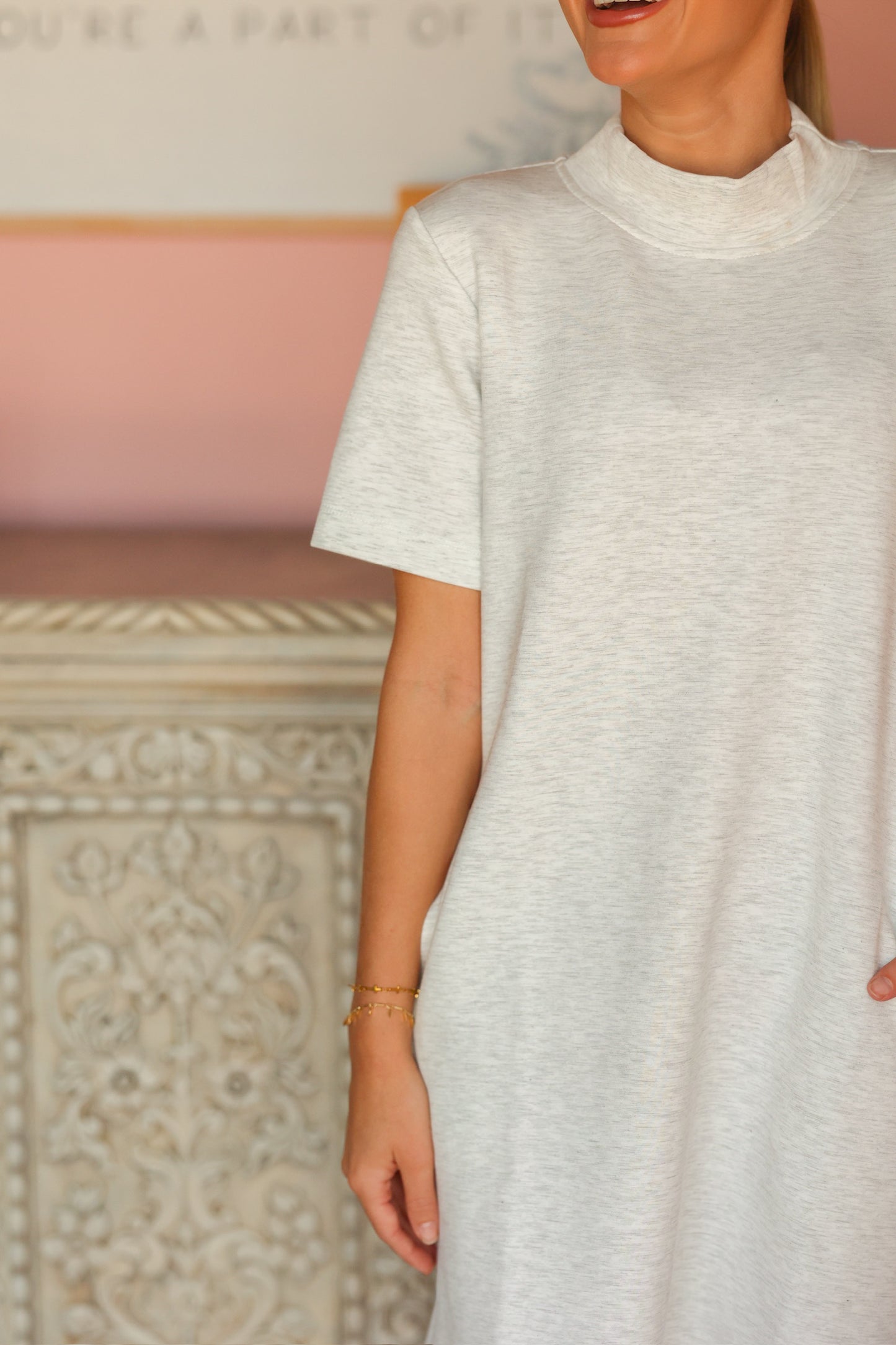 Light Grey Mini Dress