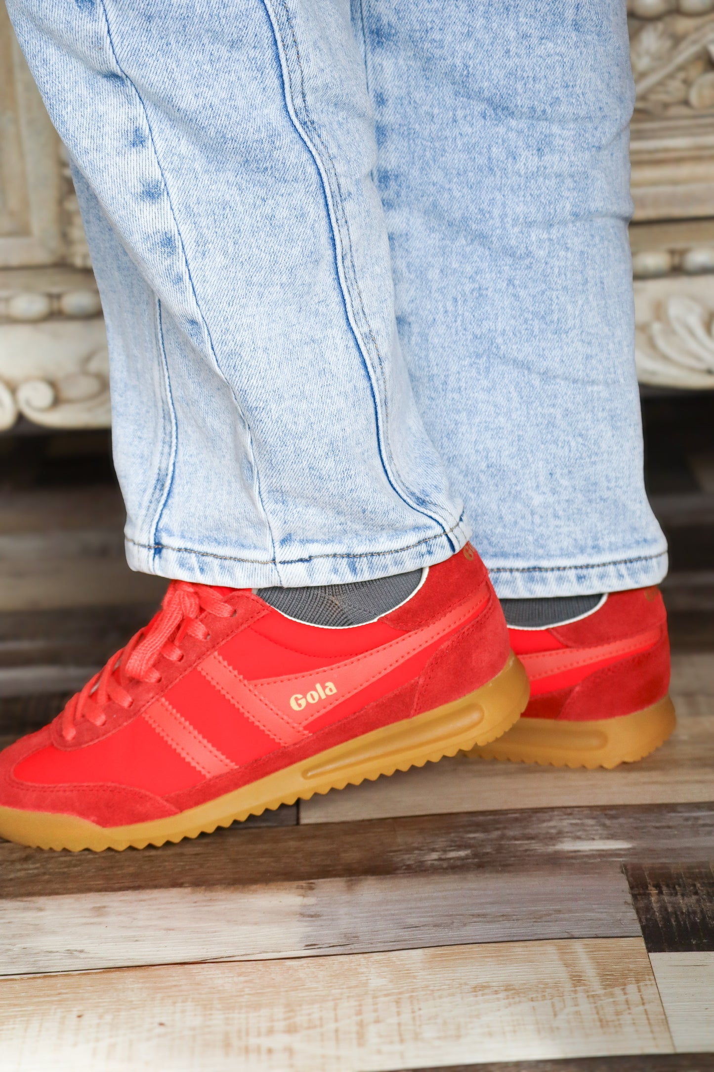 Deep Red/Coral Firefly Sneakers