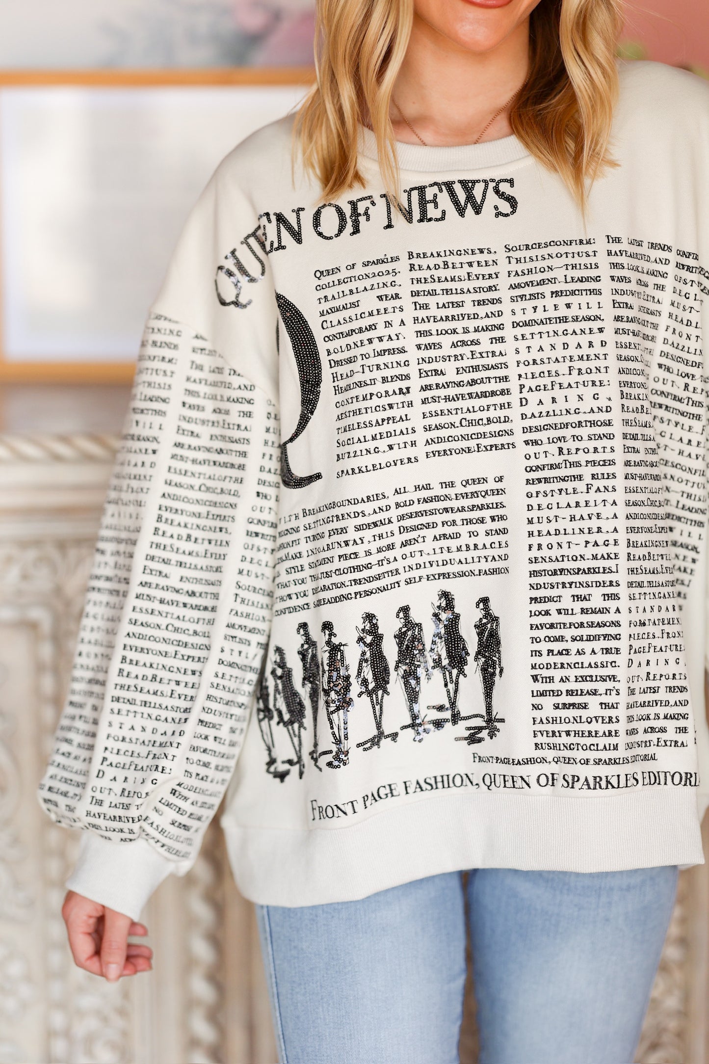 QOS Queen Of News Sweatshirt