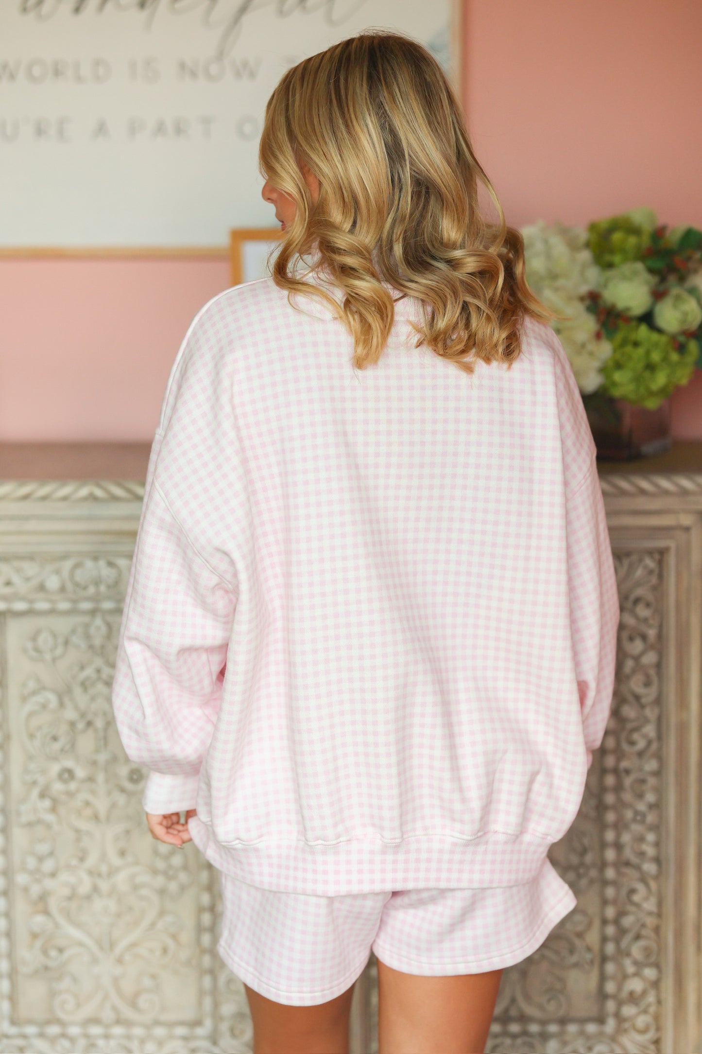 Happy Camper Pink Sweatshirt