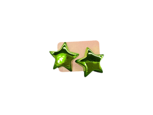 Metallic Star Earrings
