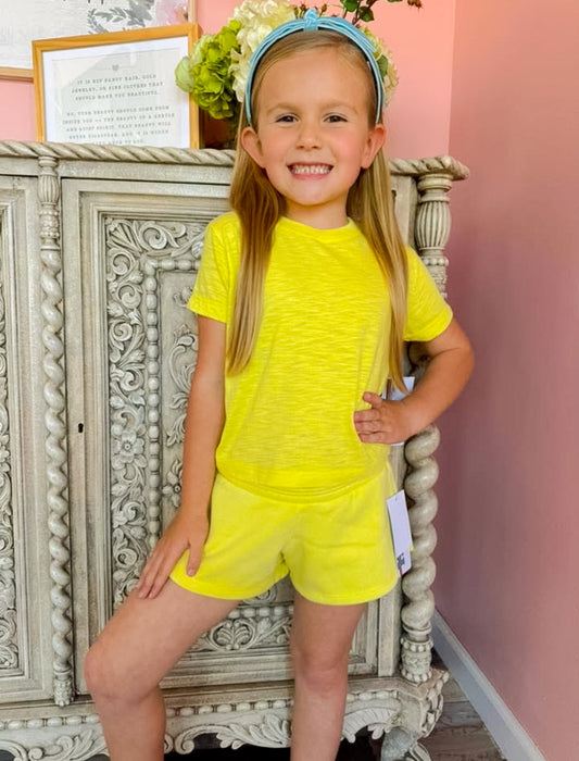 Kids Yellow Shorts