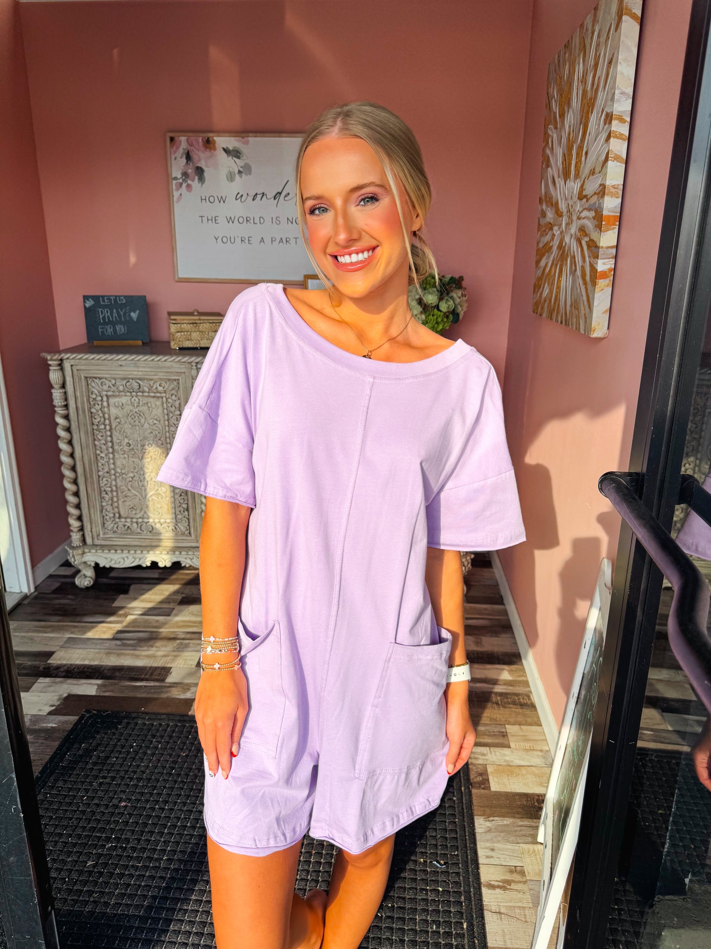 Lilac V Romper