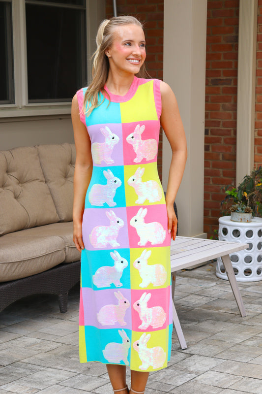 QOS Colorblock Easter Midi