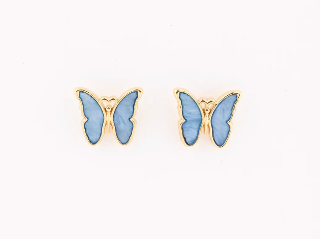 Blue Butterfly Earrings
