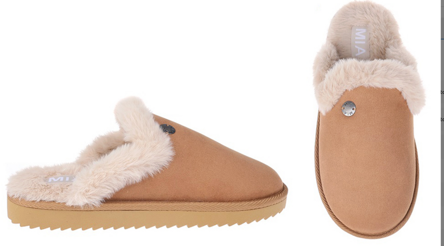 Brown Fur Slippers