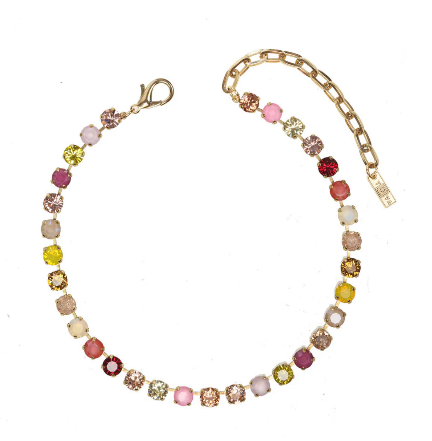 TOVA-Oakland Pink/Yellow Necklace