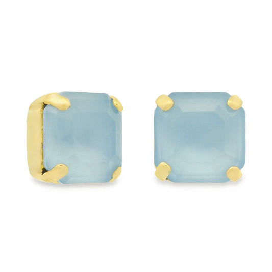 TOVA- Nikki Studs in Medium Fairy Dust / Ultra Baby Blue