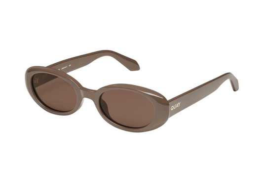 FELT CUTE Doe Brown- Quay Sunglasses