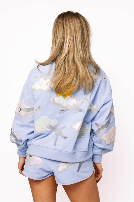 QOS Airplanes In Sky Sweatshirt