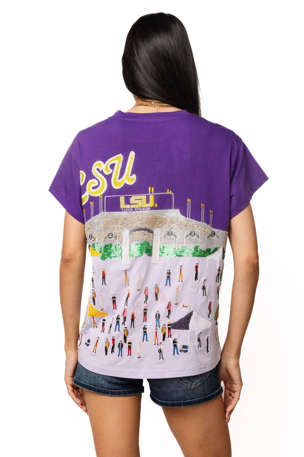 QOS Licensed LSU Stadium Tailgate Party Tee