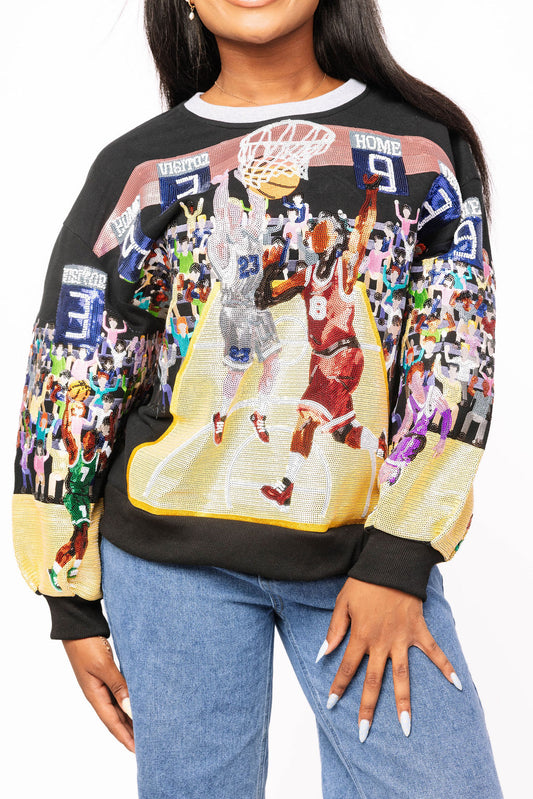 QOS Basketball Court Sweatshirt