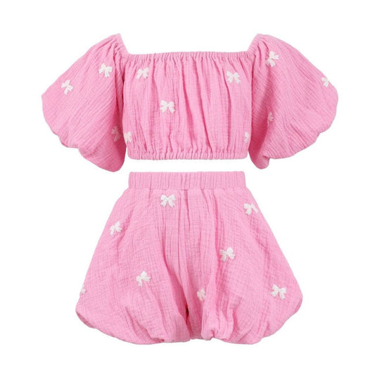 Pink Hailey Bow Set