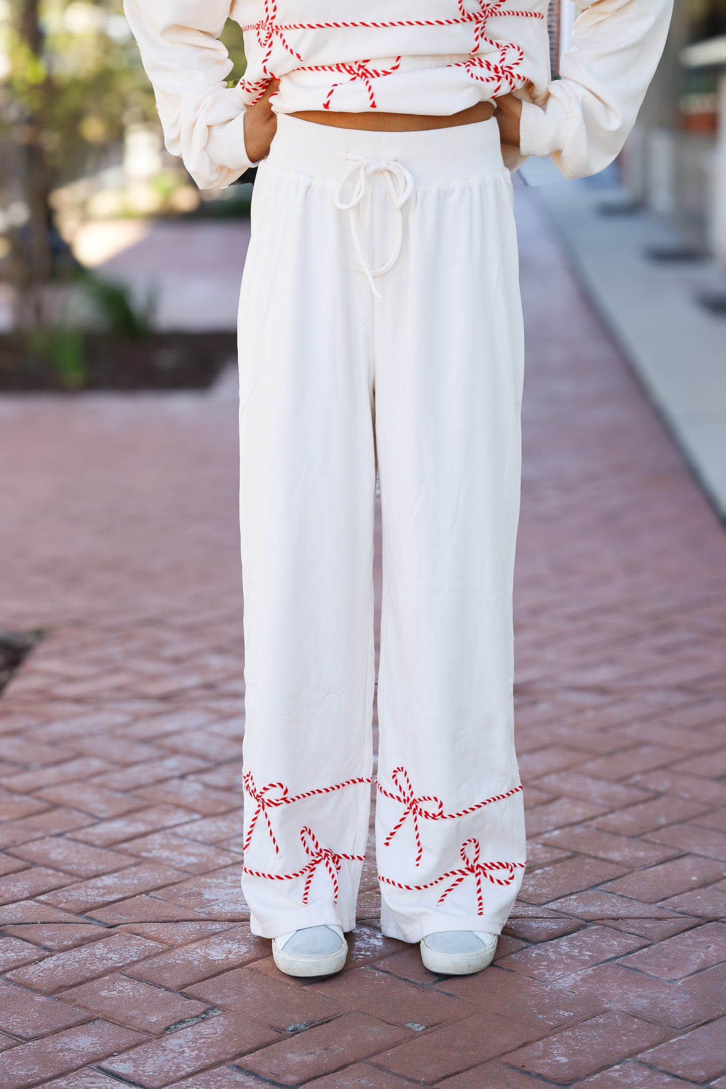 Twist Bow Crewneck Sweat Set