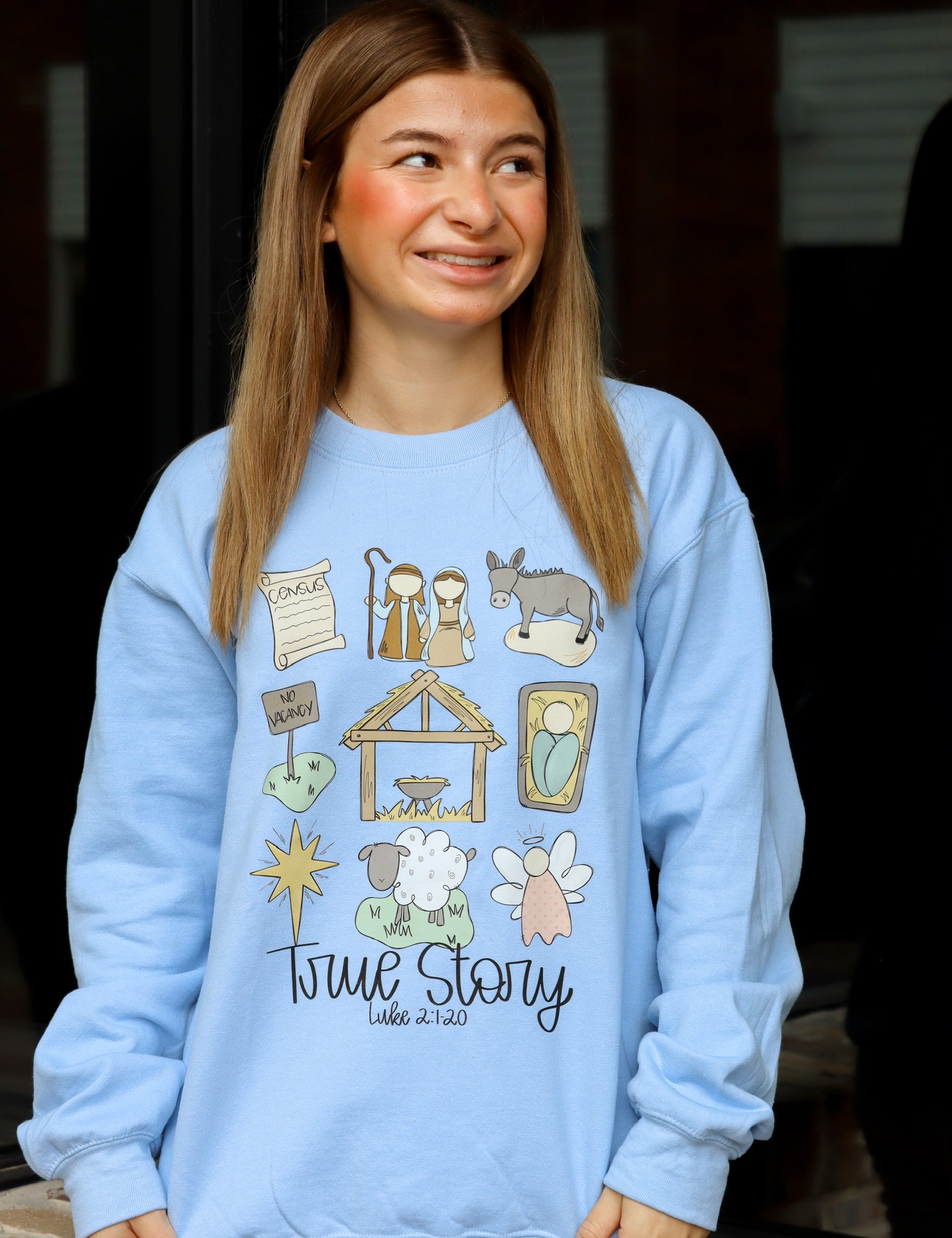 Blue True Story Christmas  Sweatshirt