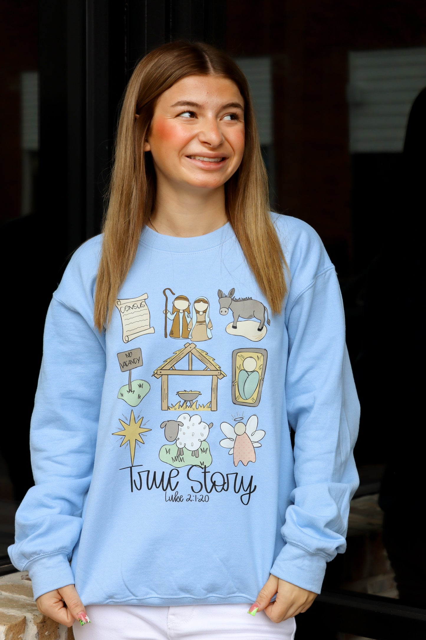 Blue True Story Christmas  Sweatshirt