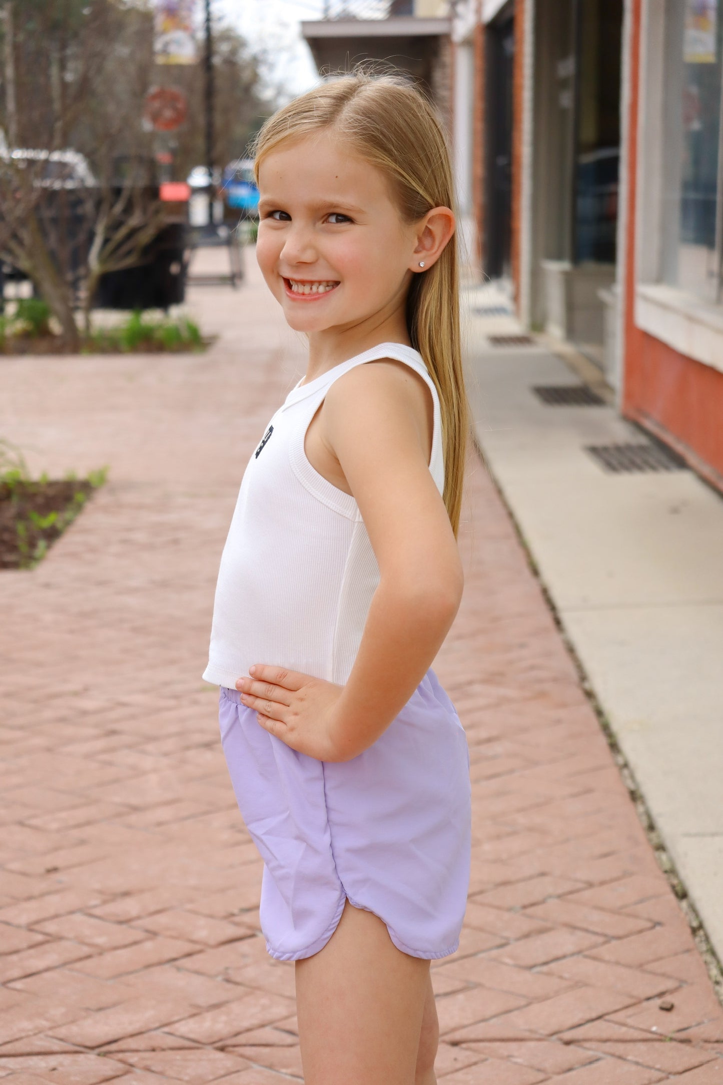 Lulu Mac- Kids Lavender Shorts