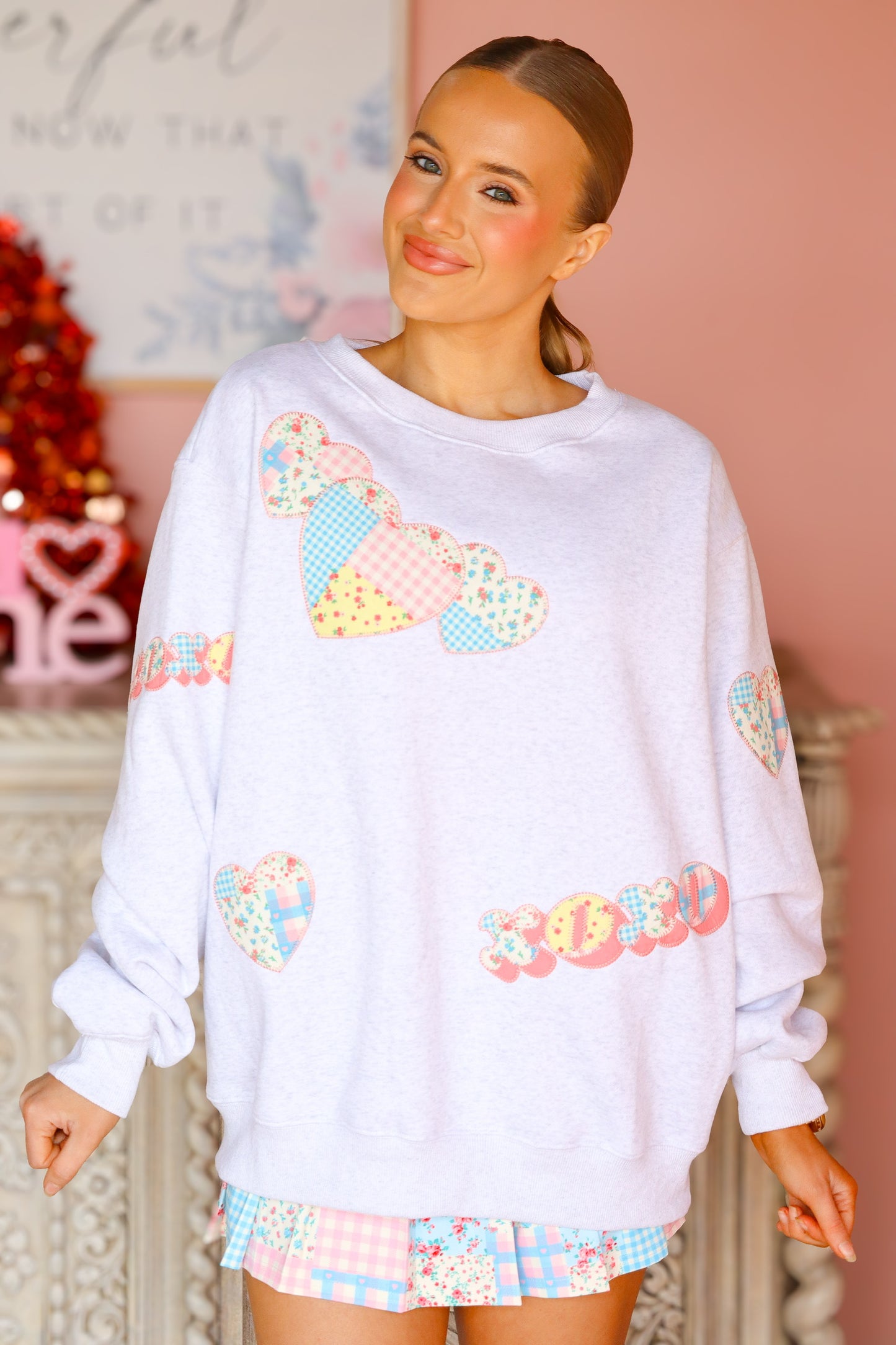 Multi Pattern Patchwork Sweatshirt
