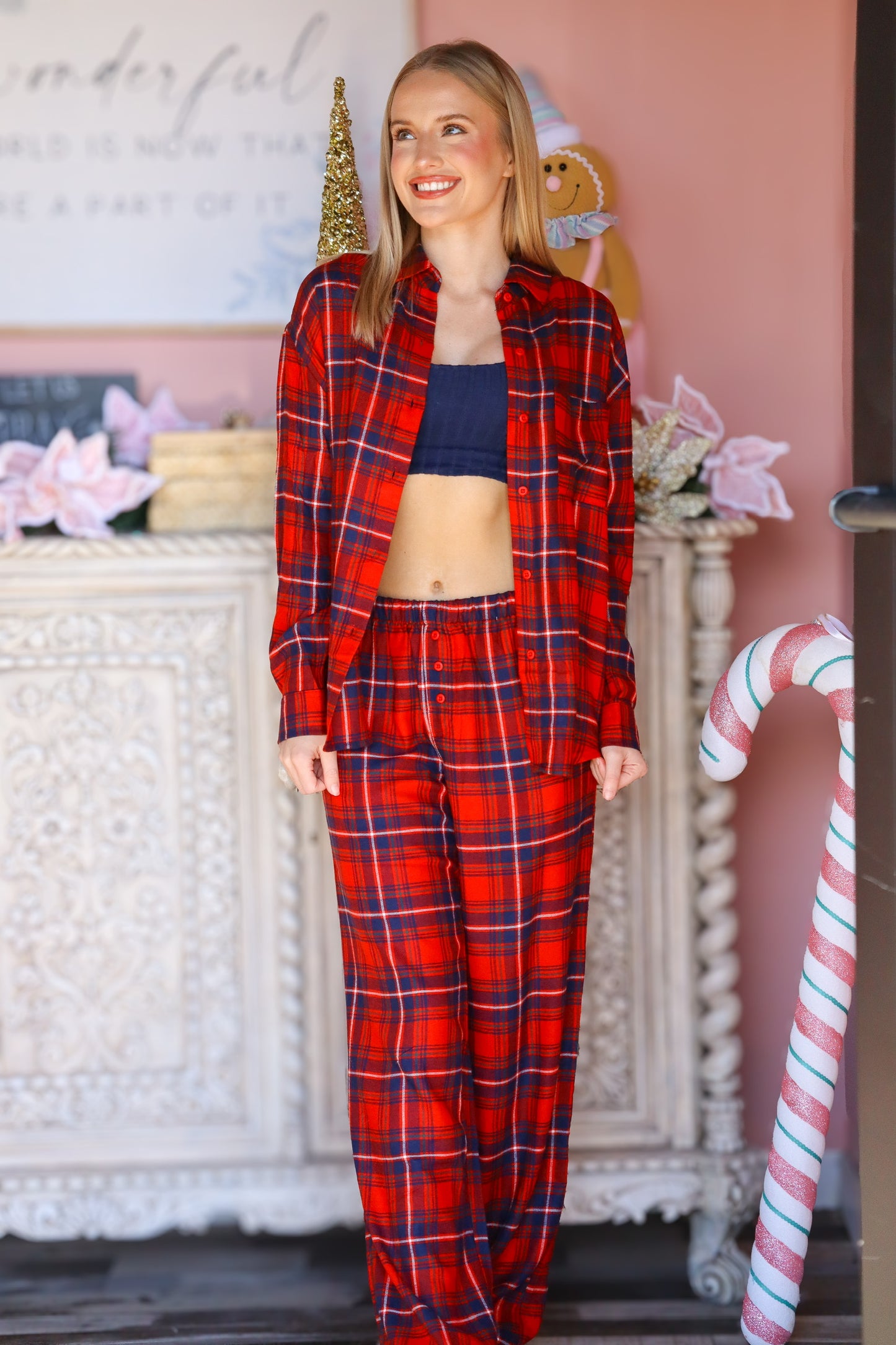 River Plaid Button Up