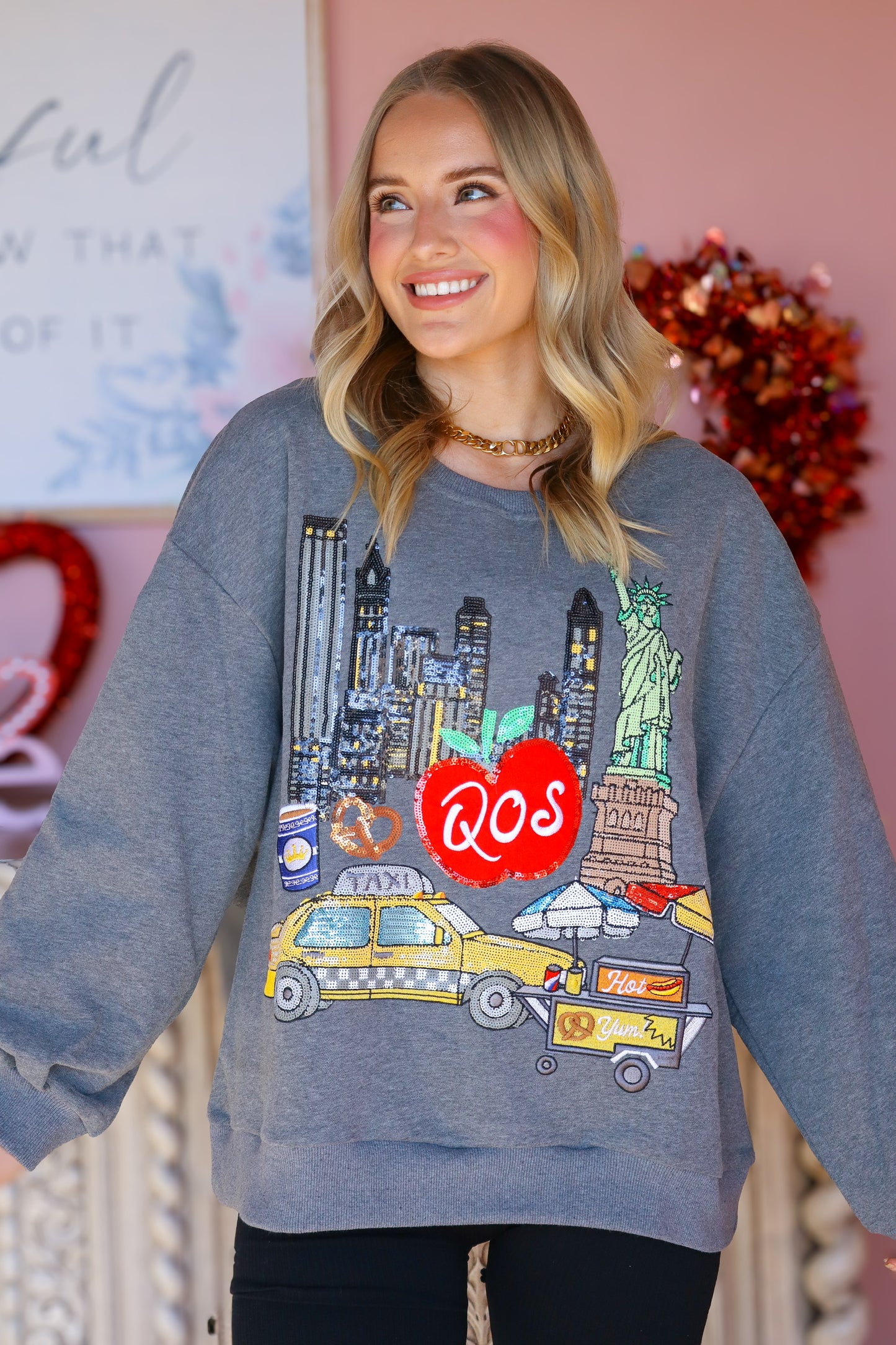 QOS NYC City Grey Sweathsirt