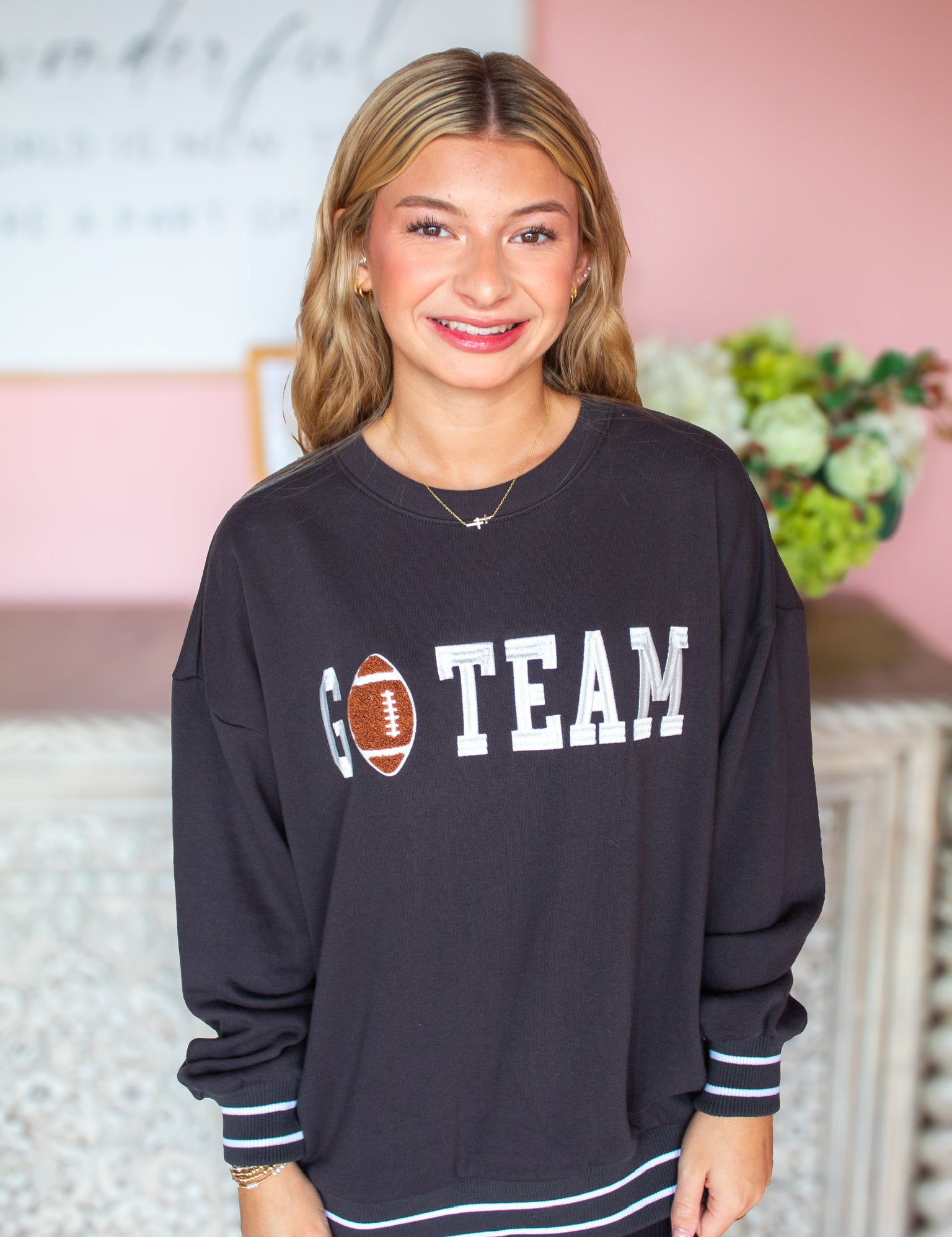 "Go Team" Oversized Sweatshirt