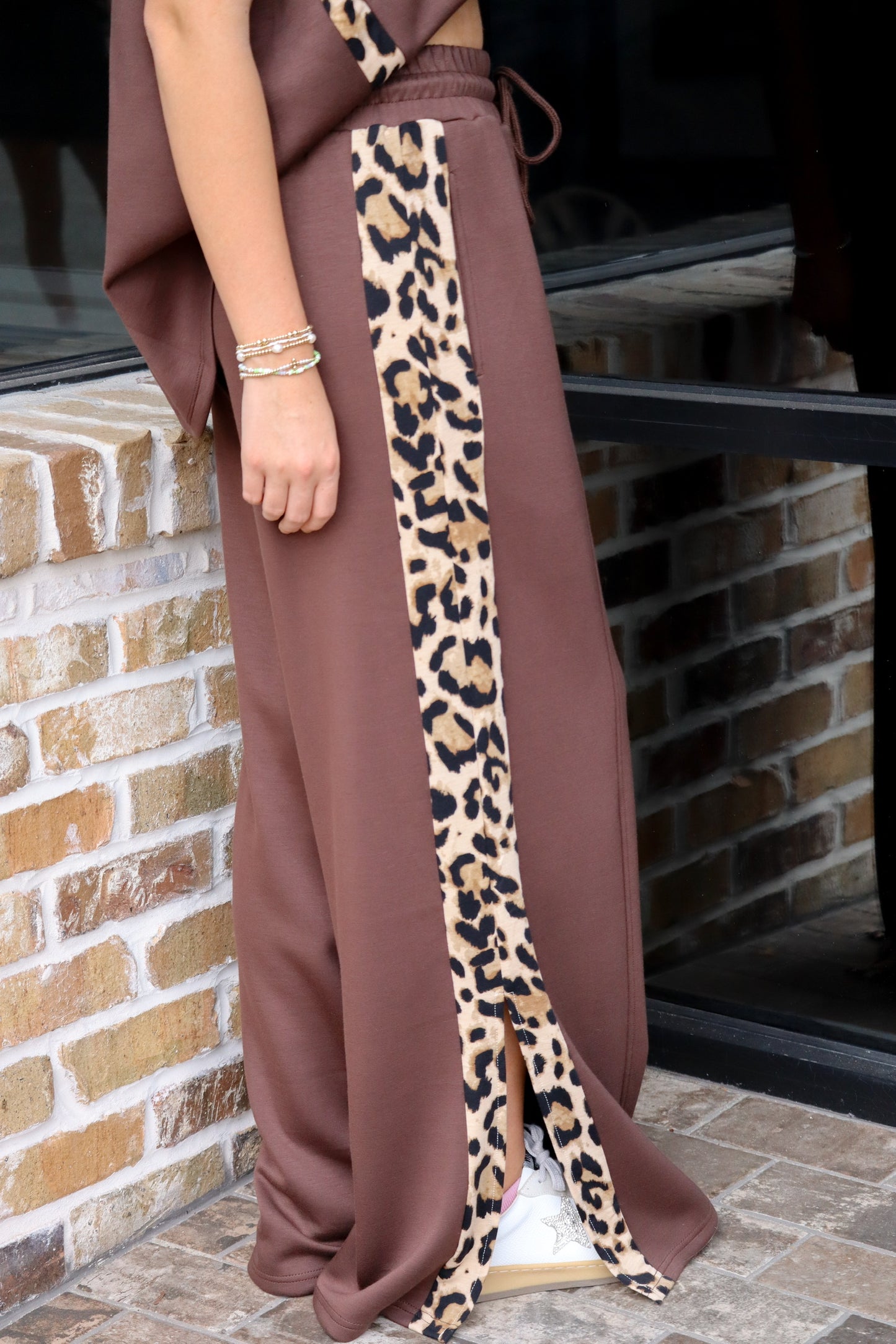 Brown Cheetah Print Pant
