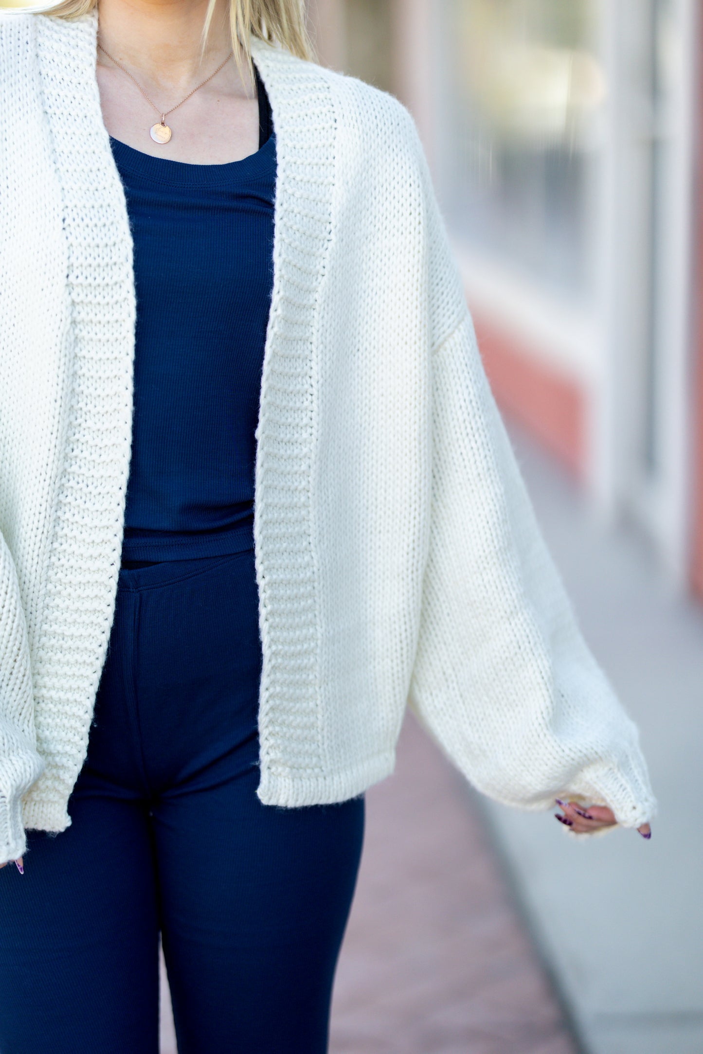 Ivory Knit Cardigan