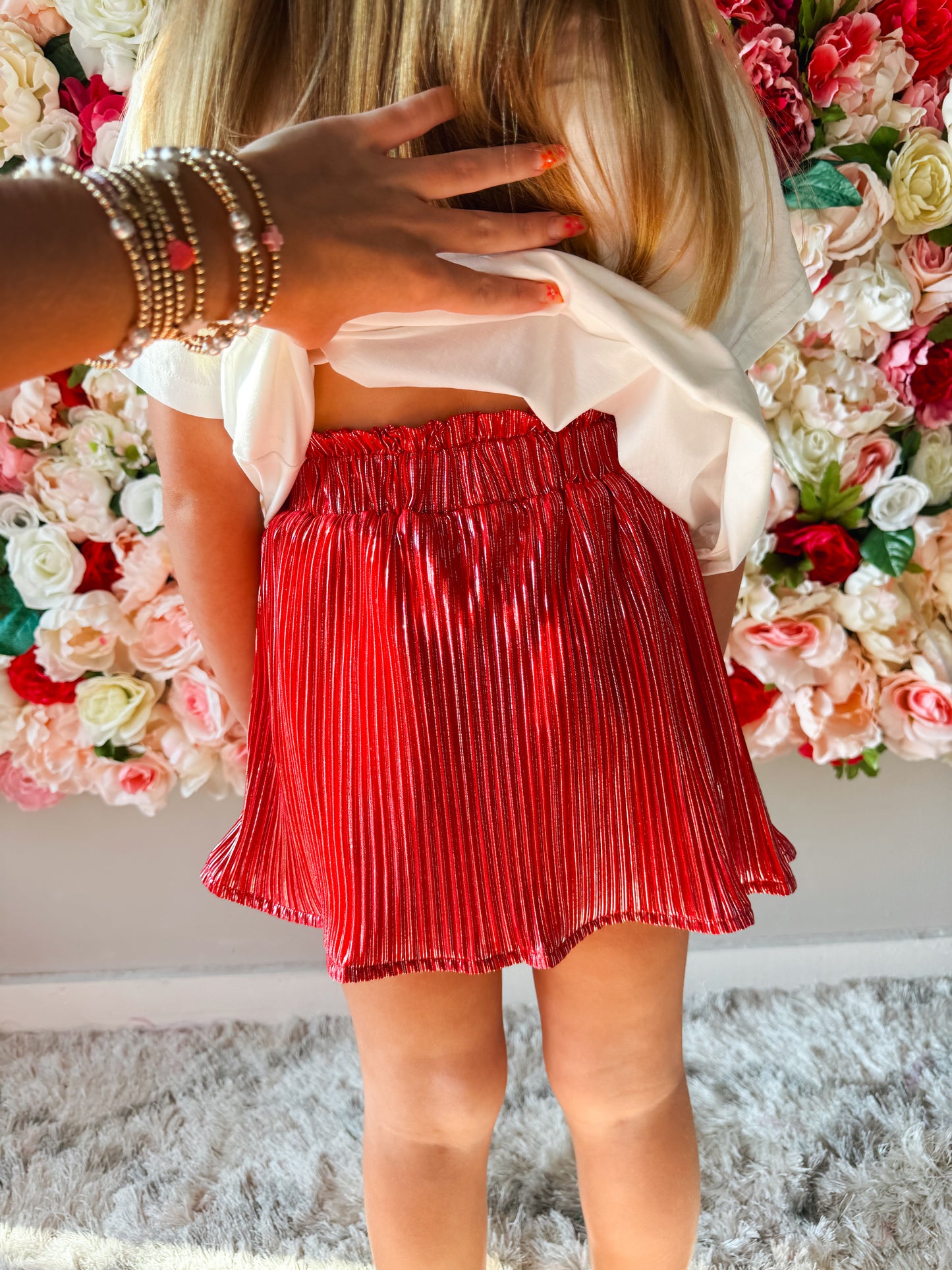 Kids QOS Red Skort