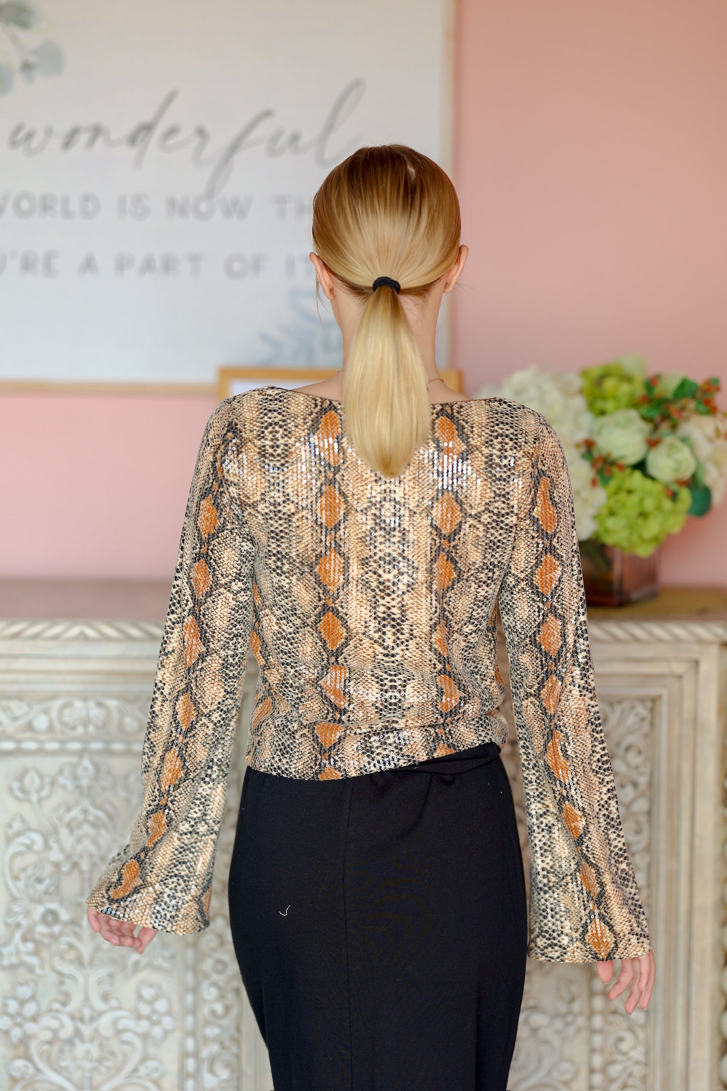 Snake Print Top