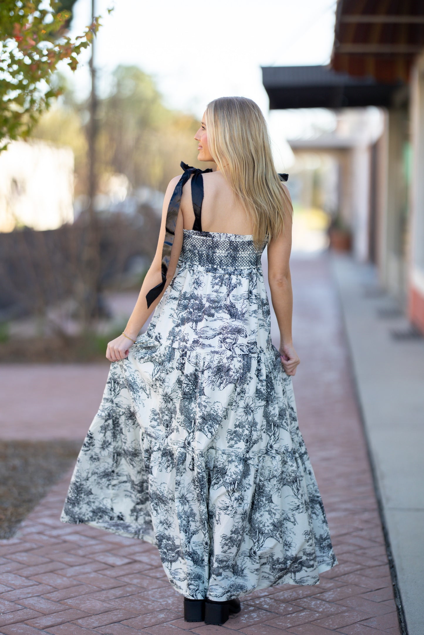 Multi Print Maxi Dress