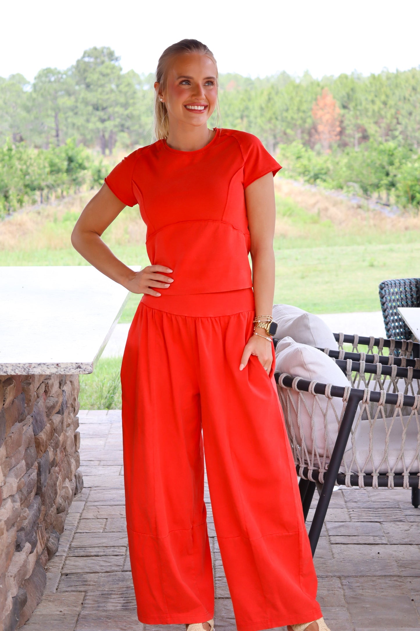 Red Washed Set