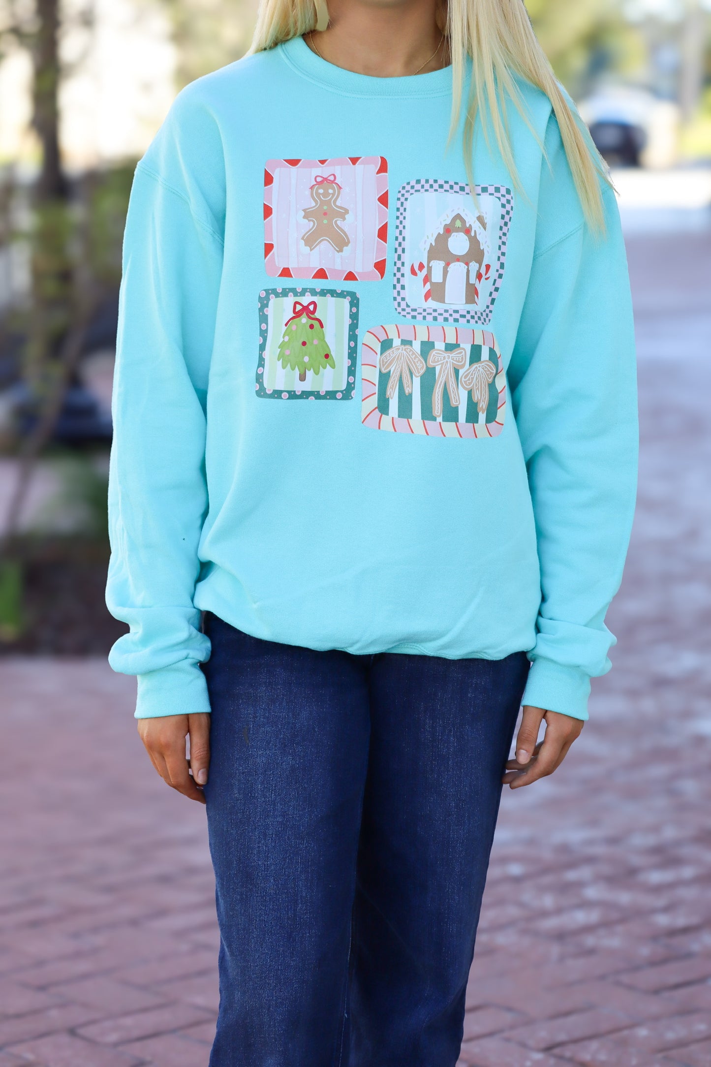 Teal Christmas Sweatshirt
