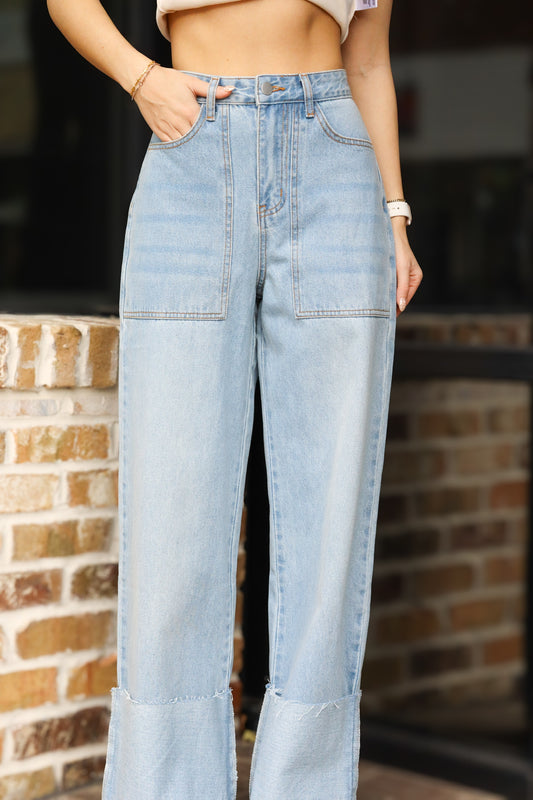 Cuffed Jeans