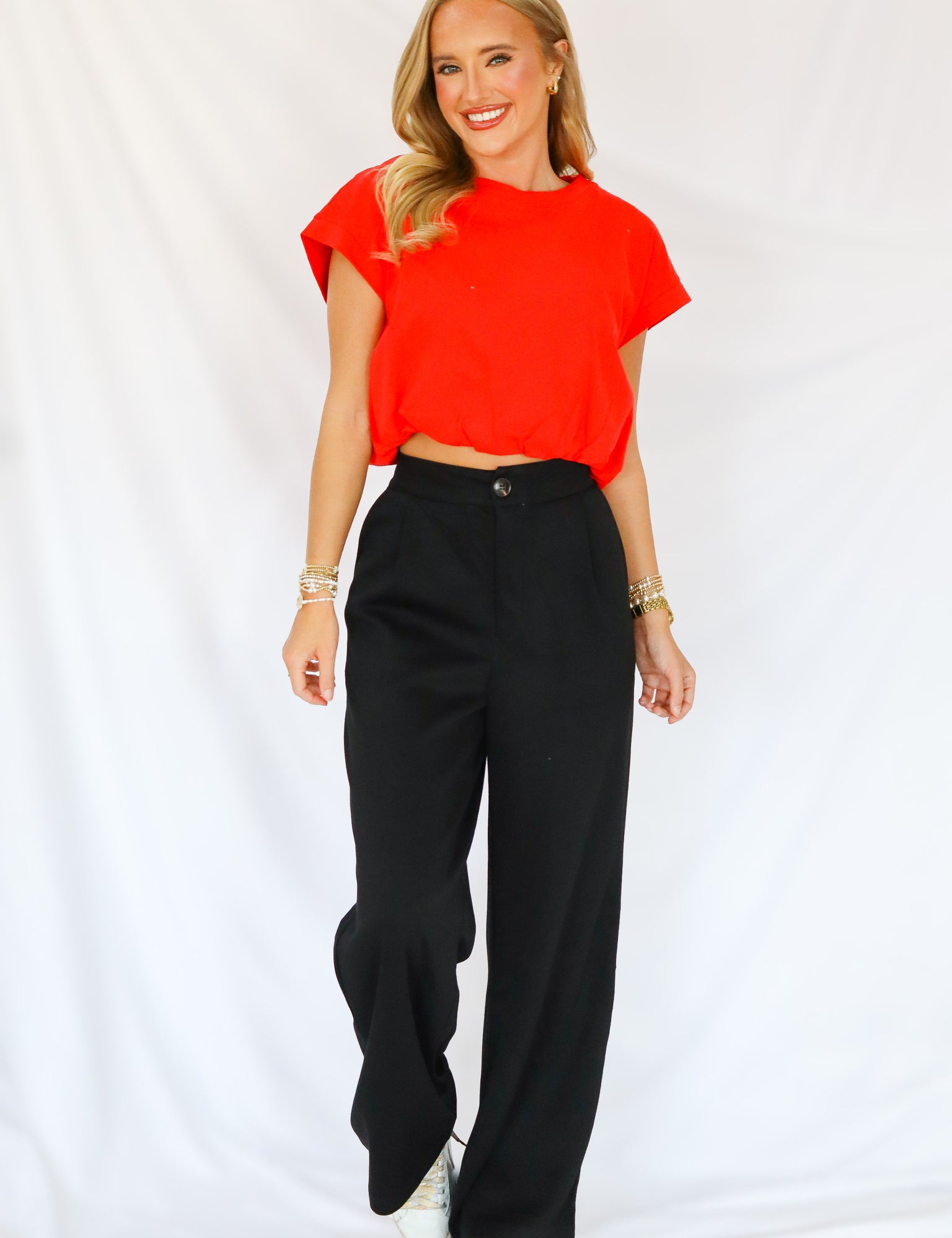 Black Pleated Dress Pant