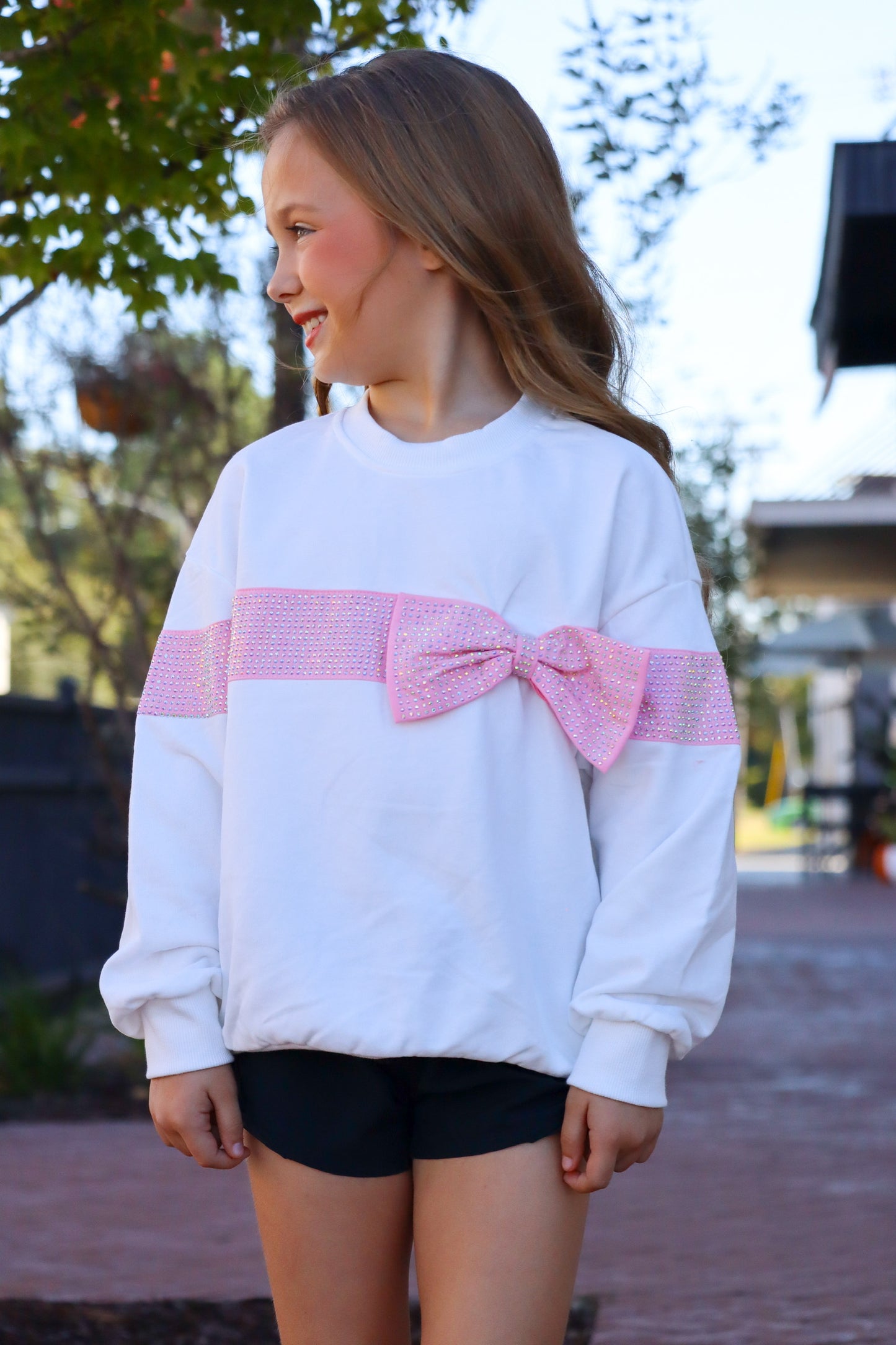 Kids Bow sweatshirt