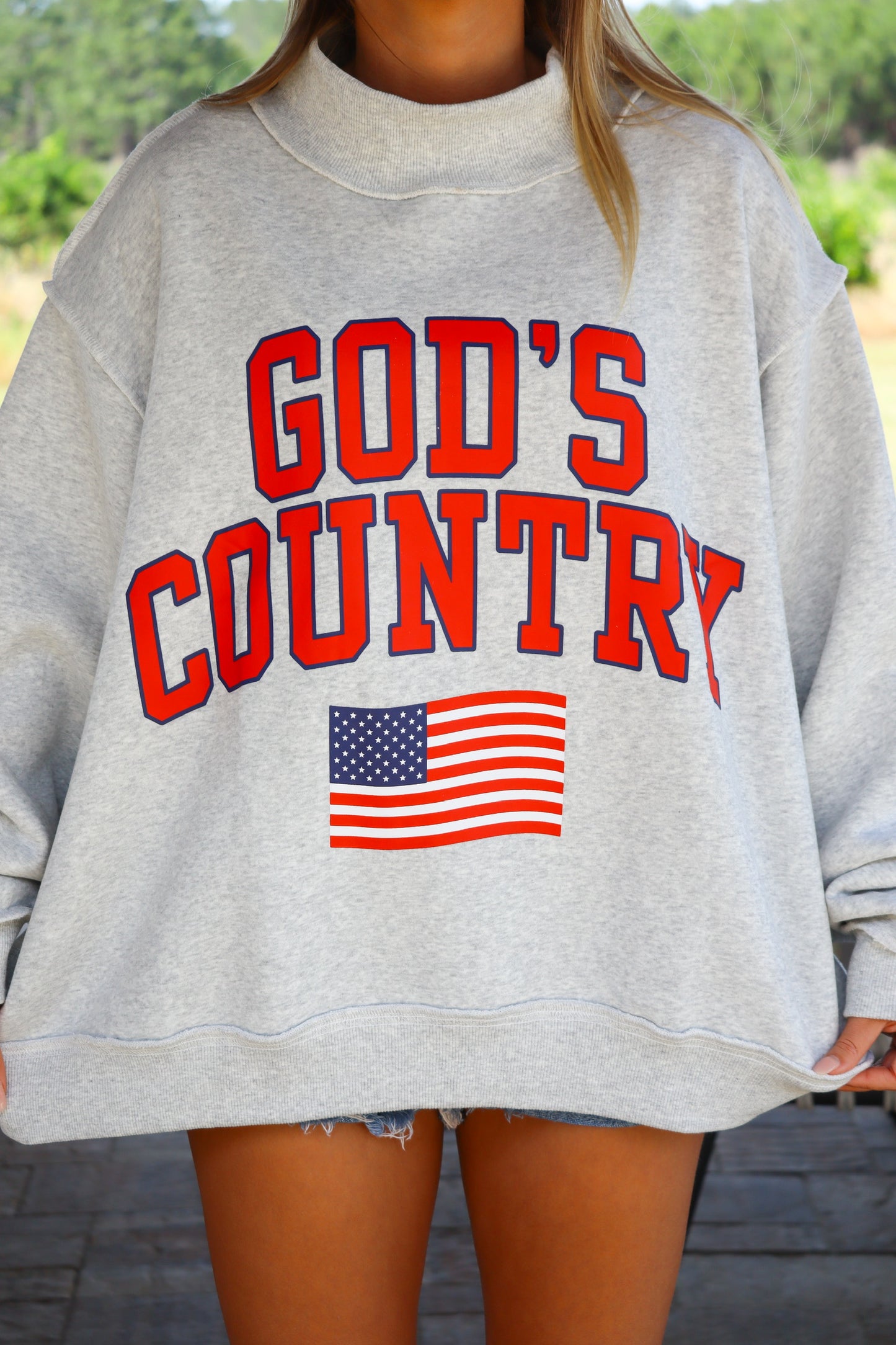 GOD'S Country Reversible Mock-Neck Sweatshirt