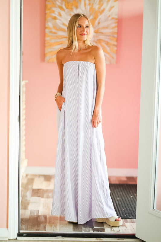 Strapless Flowy Jumpsuit