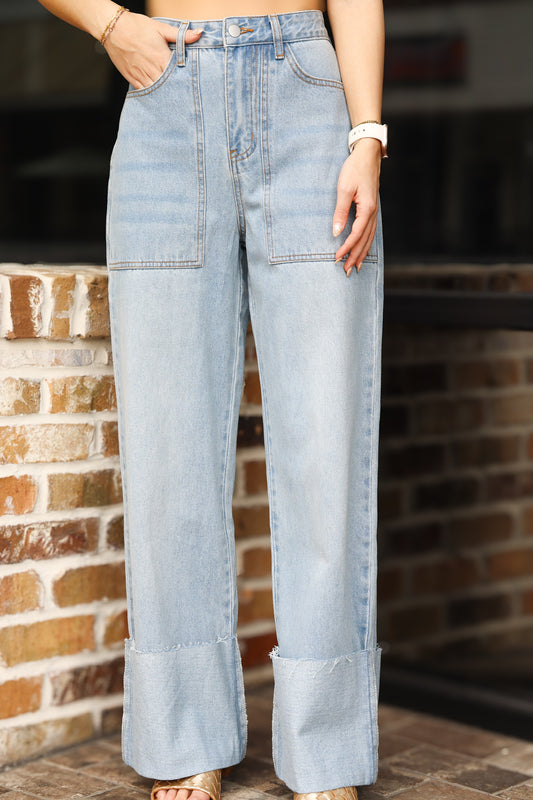 Cuffed Jeans