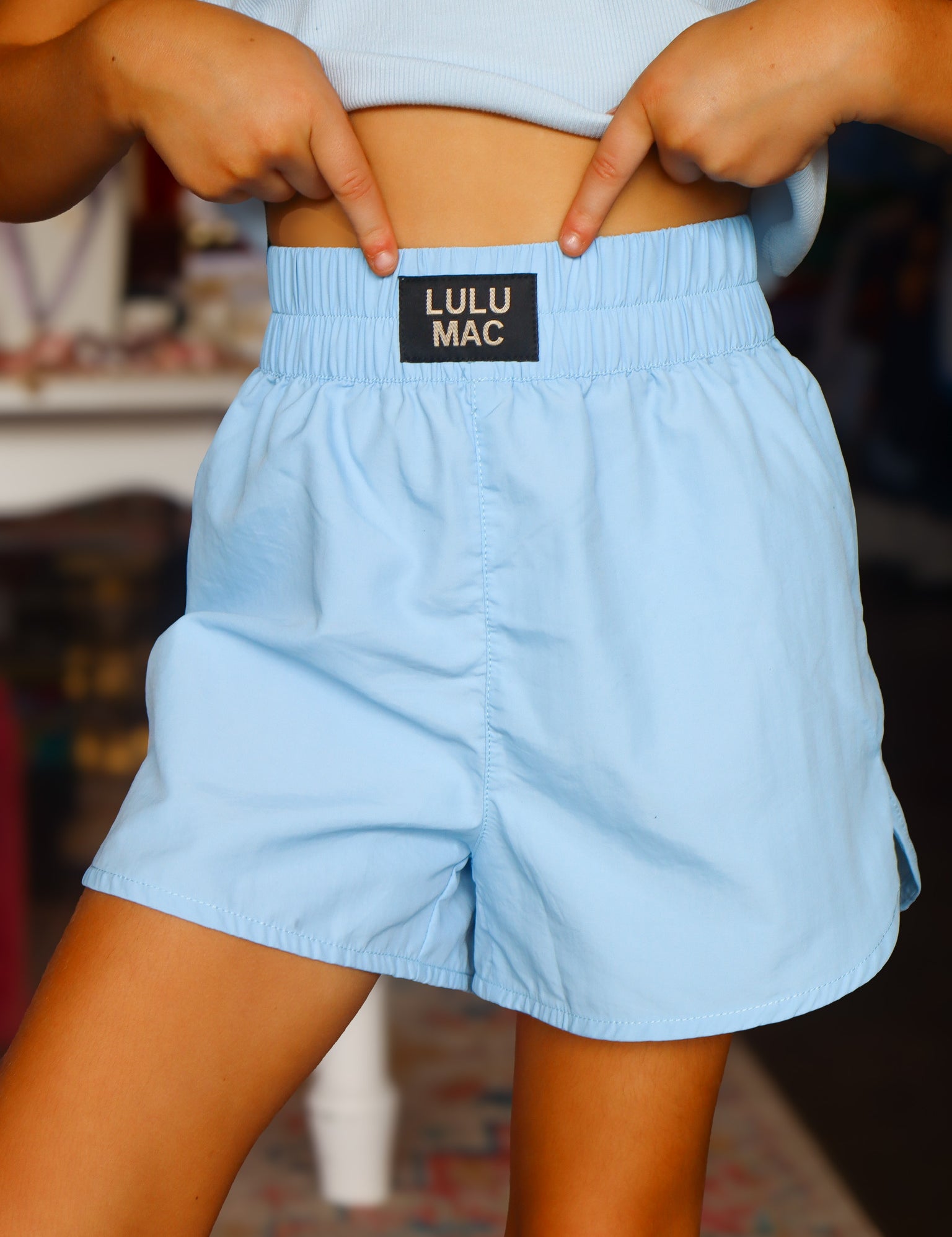Lulumac- Kids powder blue short