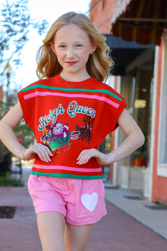 QOS KIDS Sleigh Queen Sweater