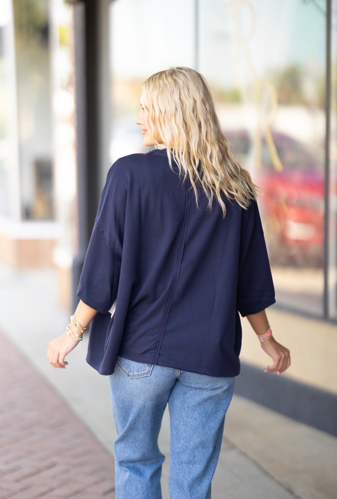 Blue-Silver Tee