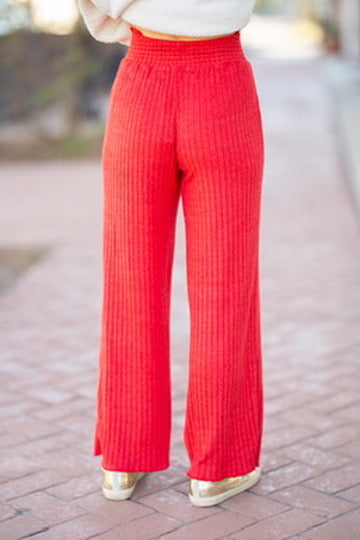 Red Dawn Smocked Pant