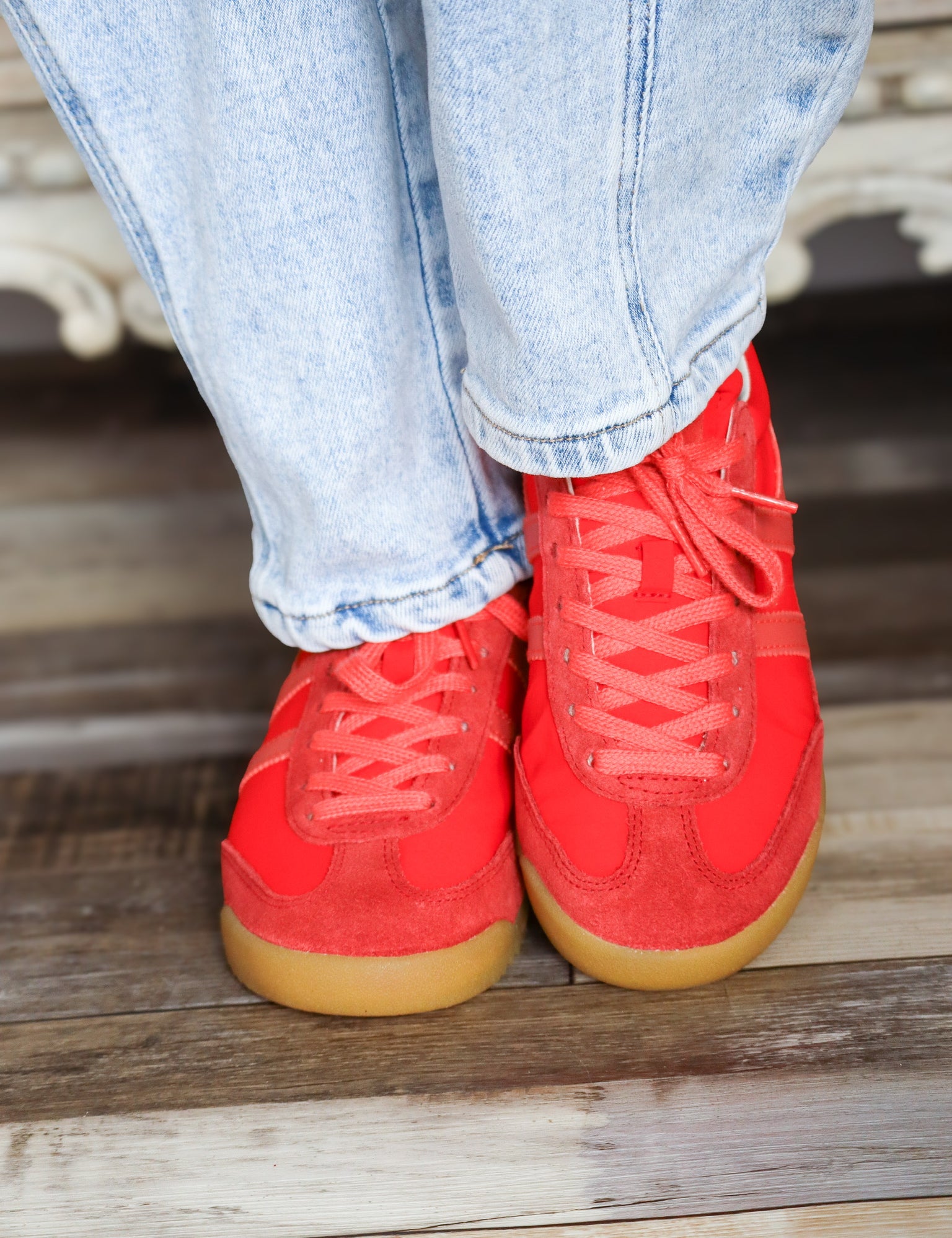 Deep Red/Coral Firefly Sneakers