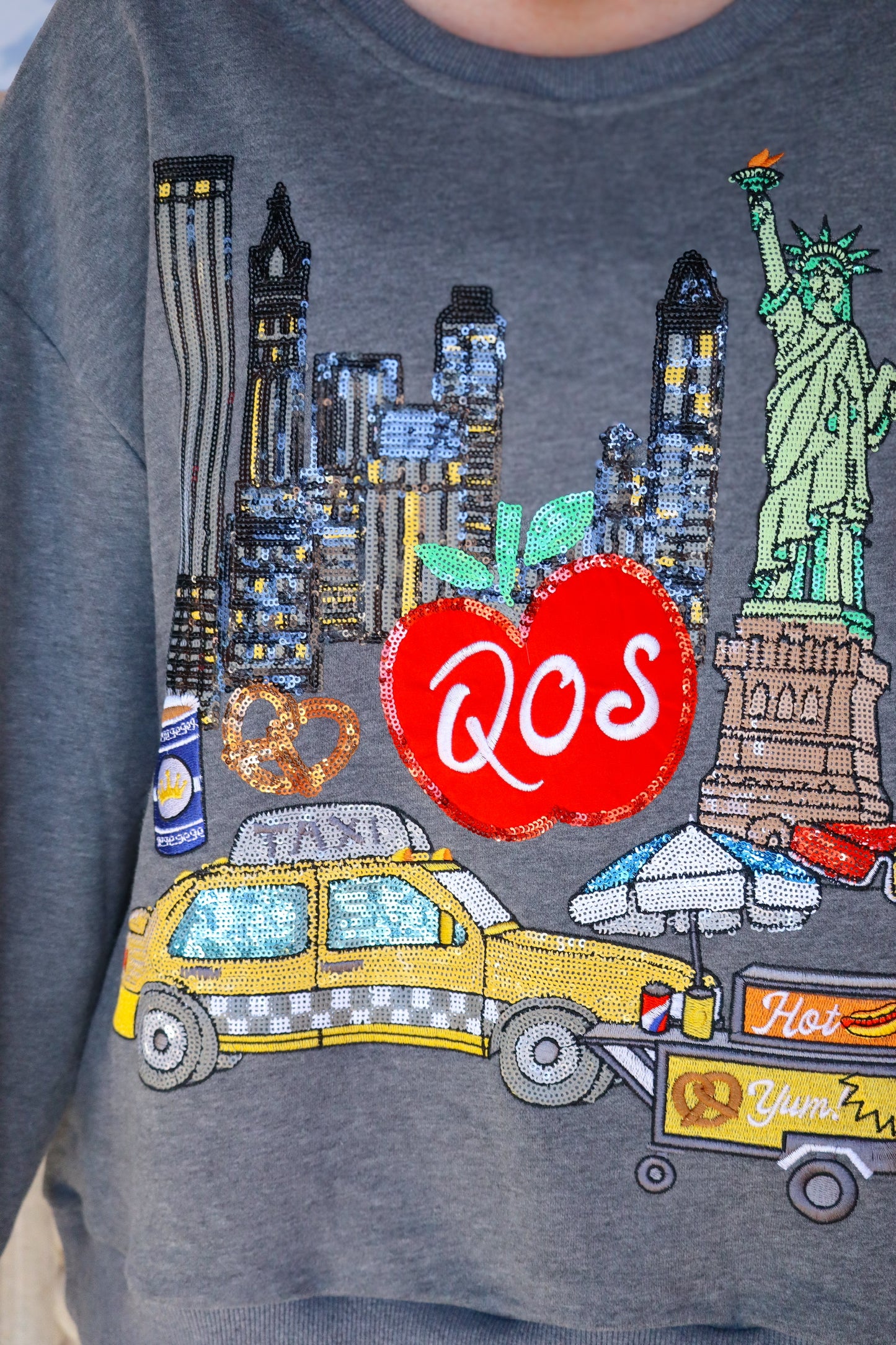 QOS NYC City Grey Sweathsirt