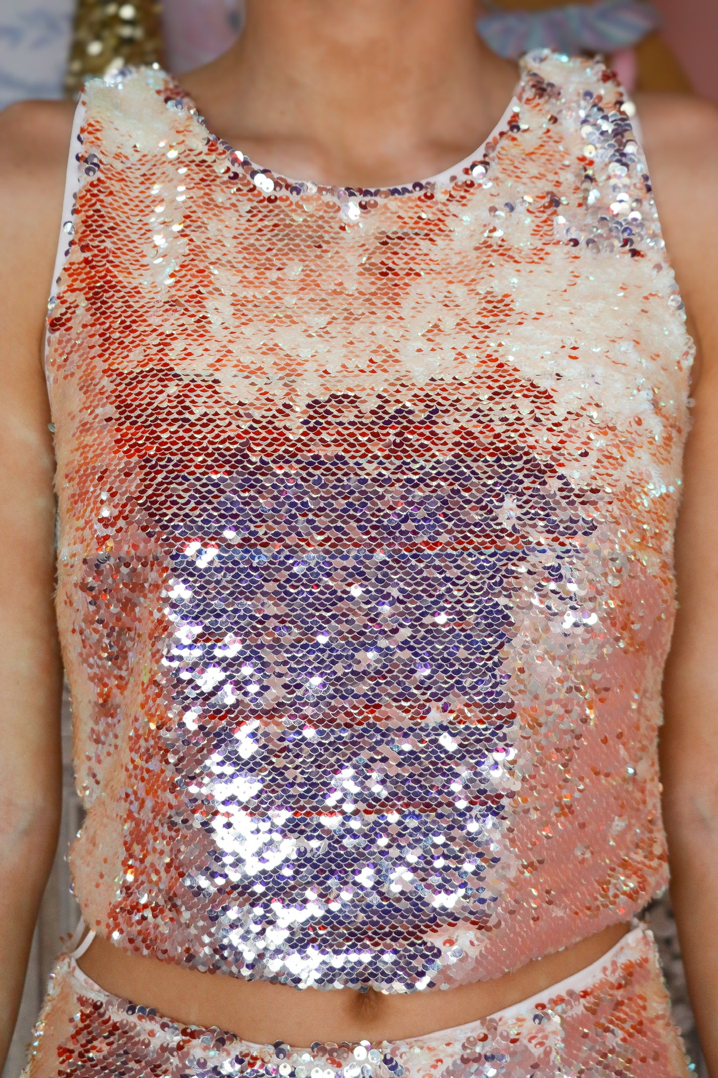 Champagne Sequin Set