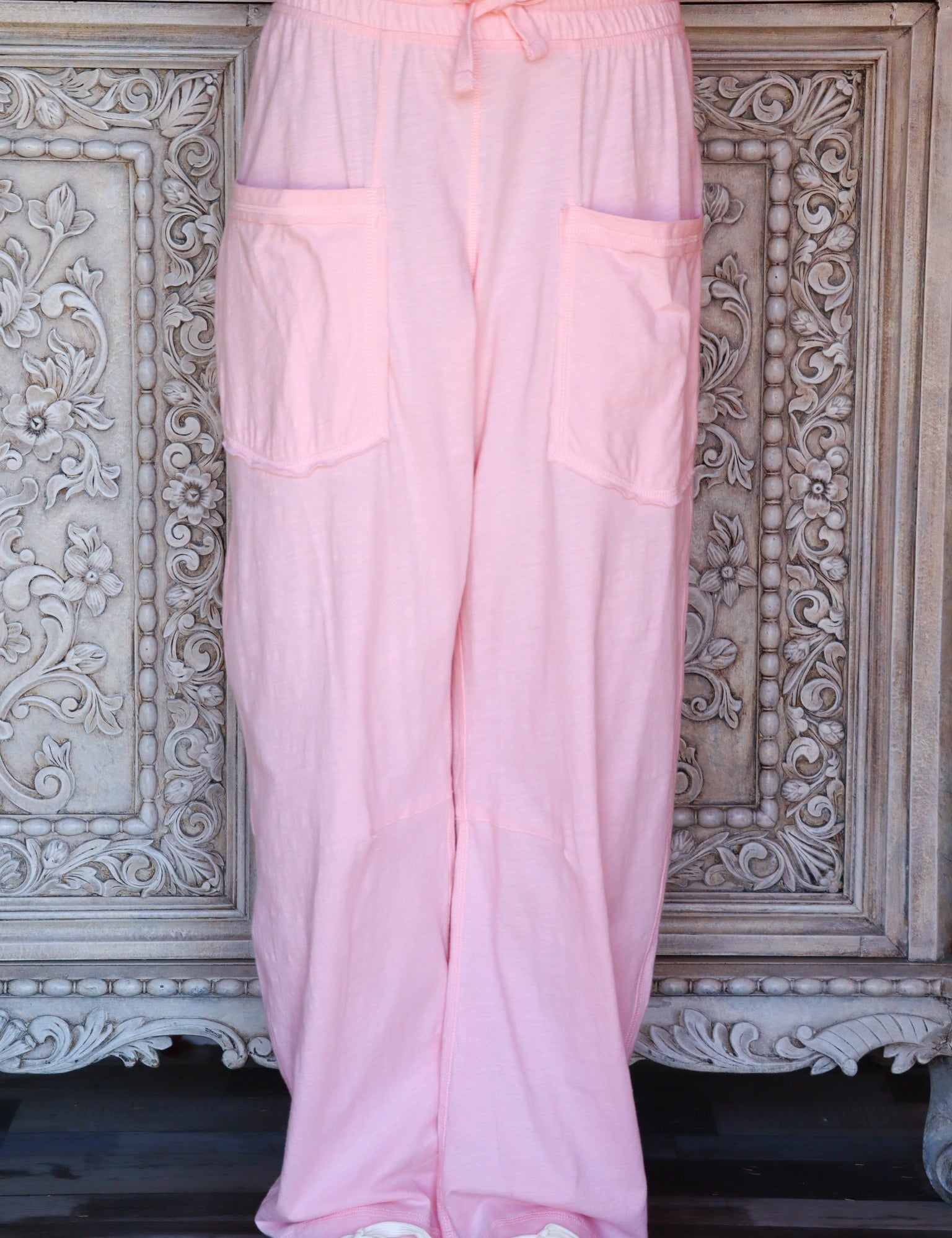 Baby Pink Slub Pants