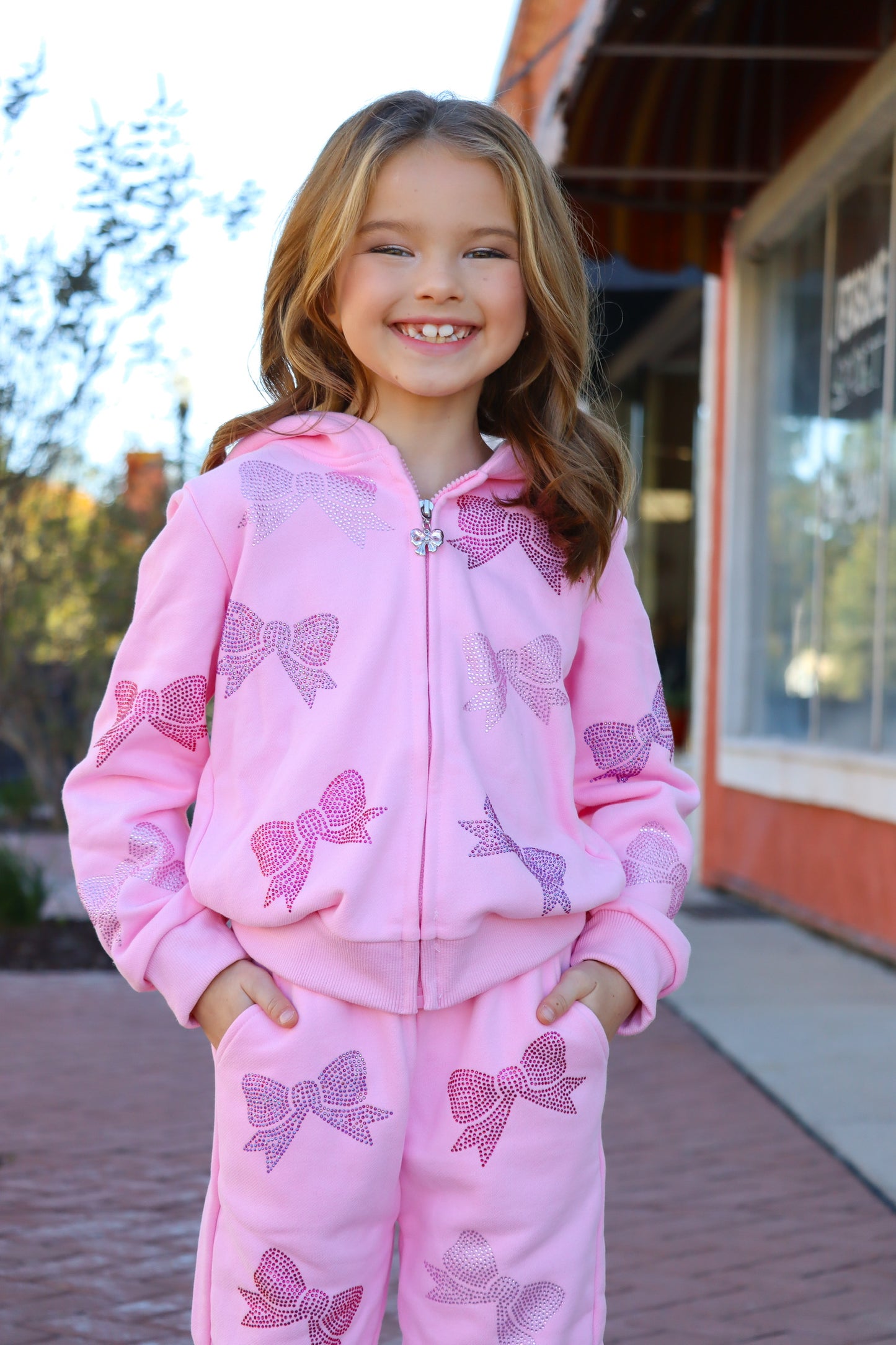 Kids Crystal Bow Set