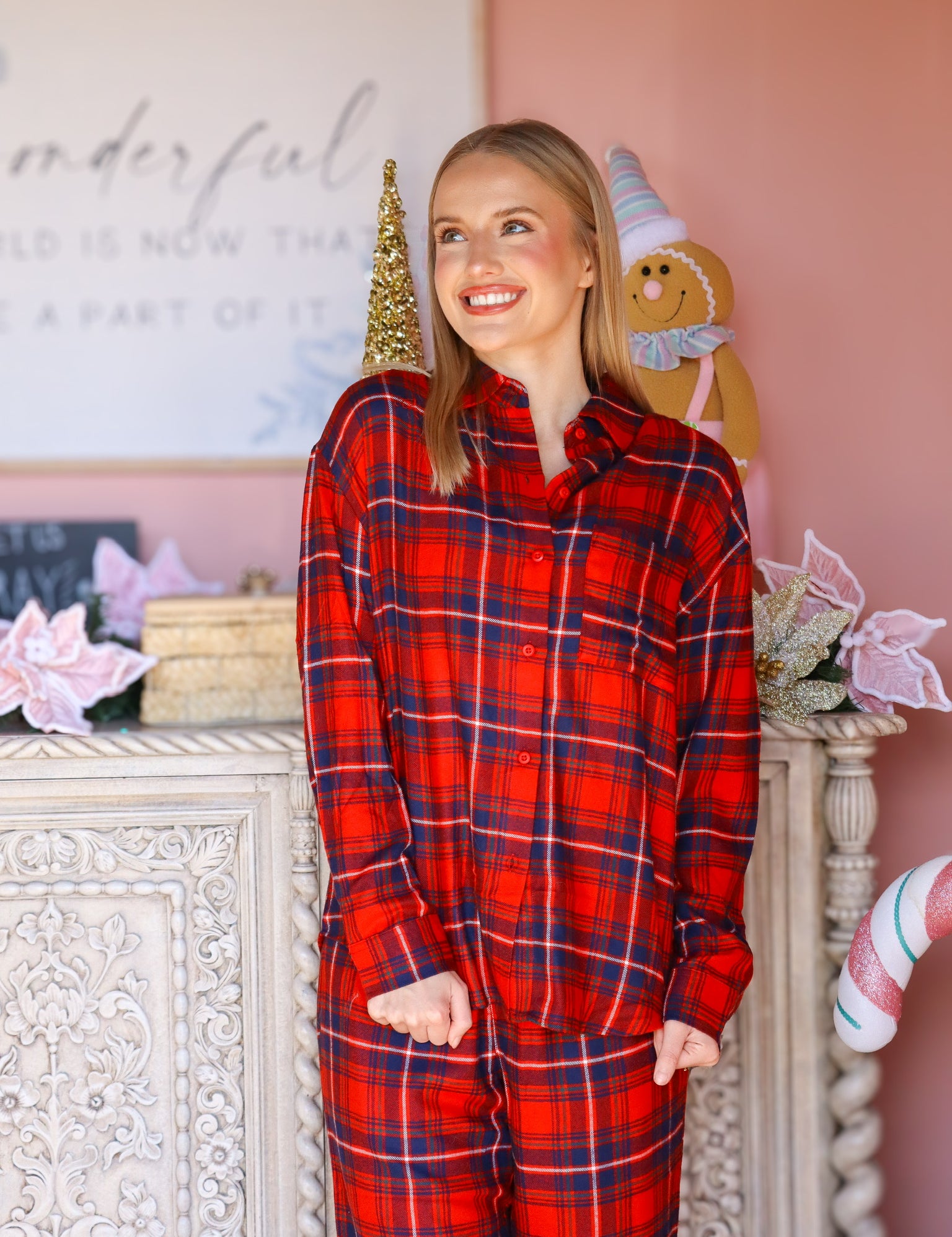 River Plaid Button Up